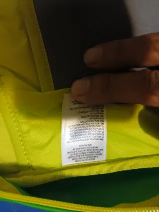 Mochila The North Face Verde y Amarillo