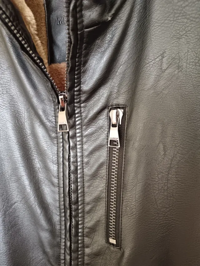 Giacca eco pelle Markup imbottita nera