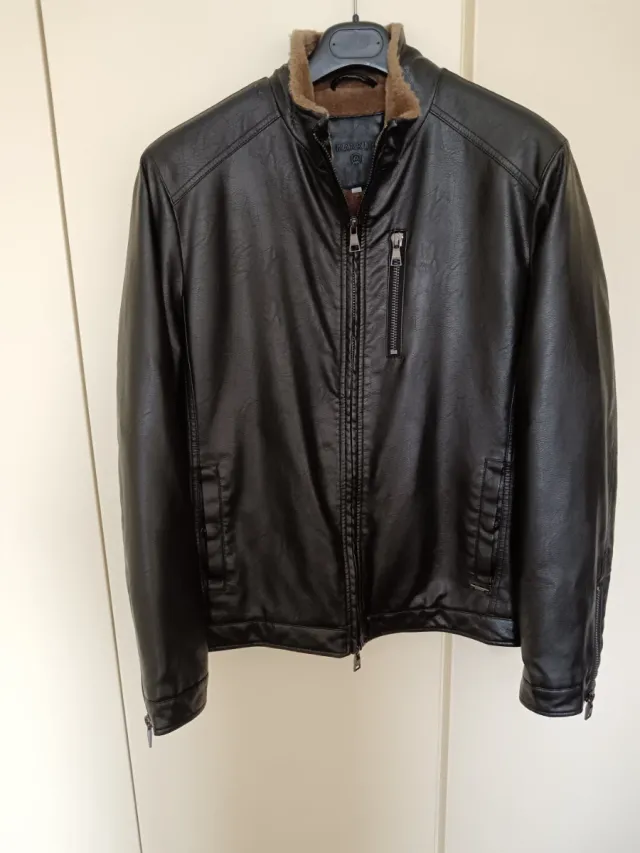 Giacca eco pelle Markup imbottita nera