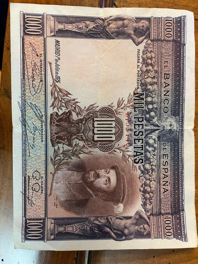 Billete 1000 pesetas Banco de España 1925