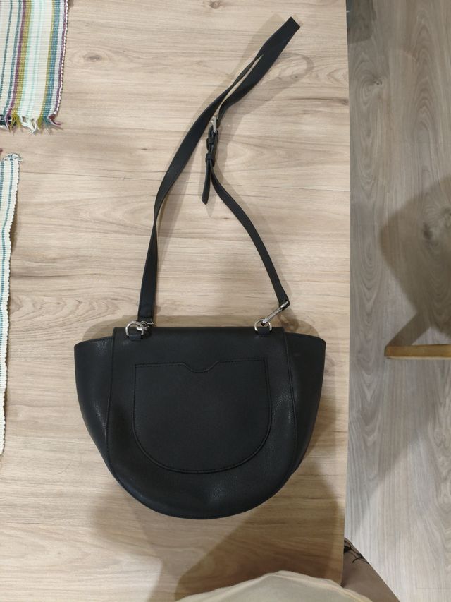 Bolso piel Adolfo Domínguez negro