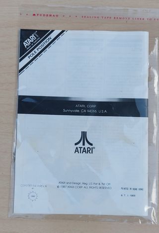 Manual Atari 2600 Pole Position