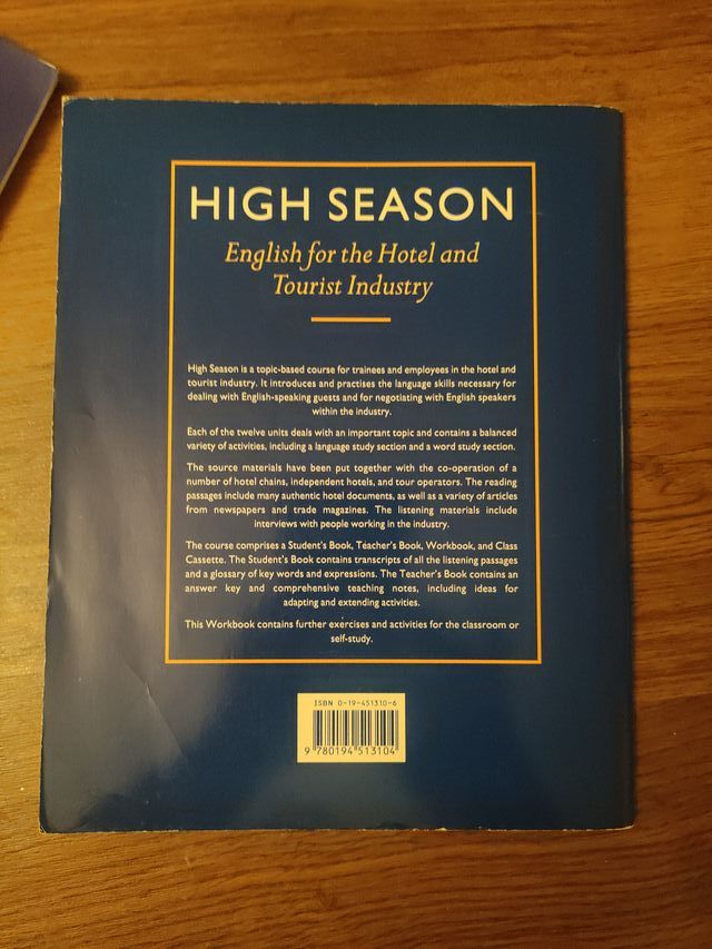 High Season: English for the Hotel and Tourist ...