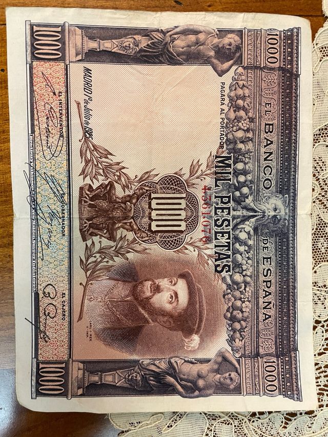 Billete 1000 pesetas Banco de España 1925