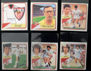 6 Cromos Sevilla F.C. Liga 1989-1990 (Despegados)
