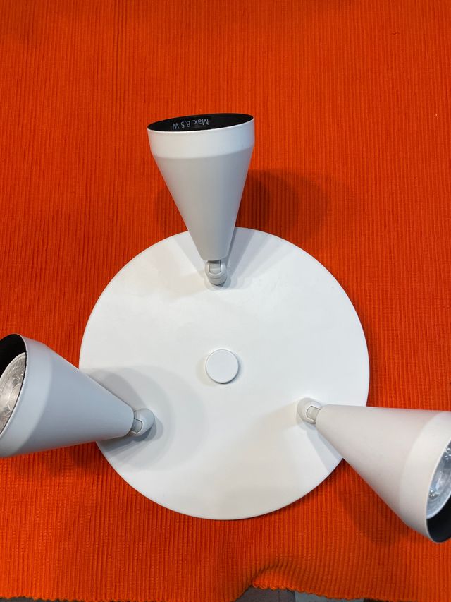 Foco de techo 3 focos blanco