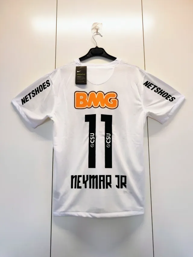 Camiseta Fútbol Retro Neymar Jr #11 Santos FC 2011