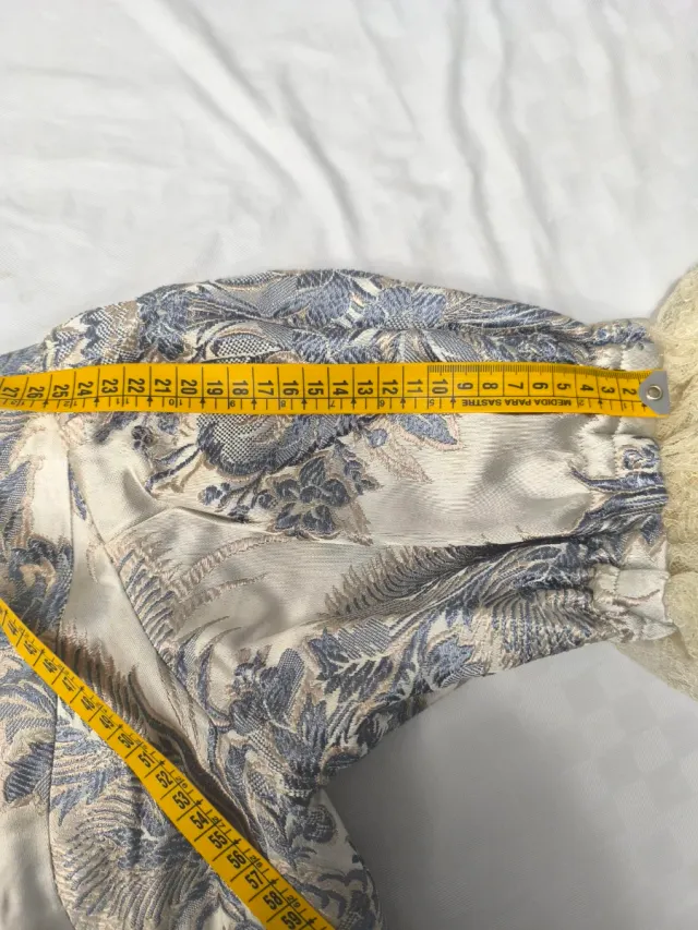 Traje Fallera Plata T 40-42 Regalo zapatos T37 -38