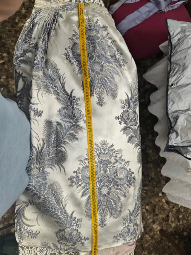 Traje Fallera Plata T 40-42 Regalo zapatos T37 -38