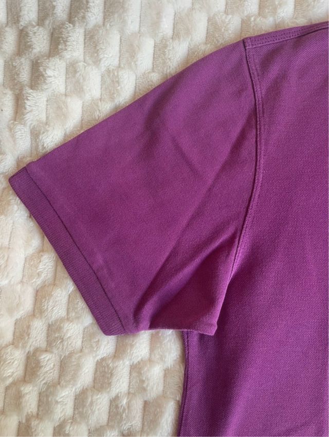 Polo morado de manga corta - Talla M
