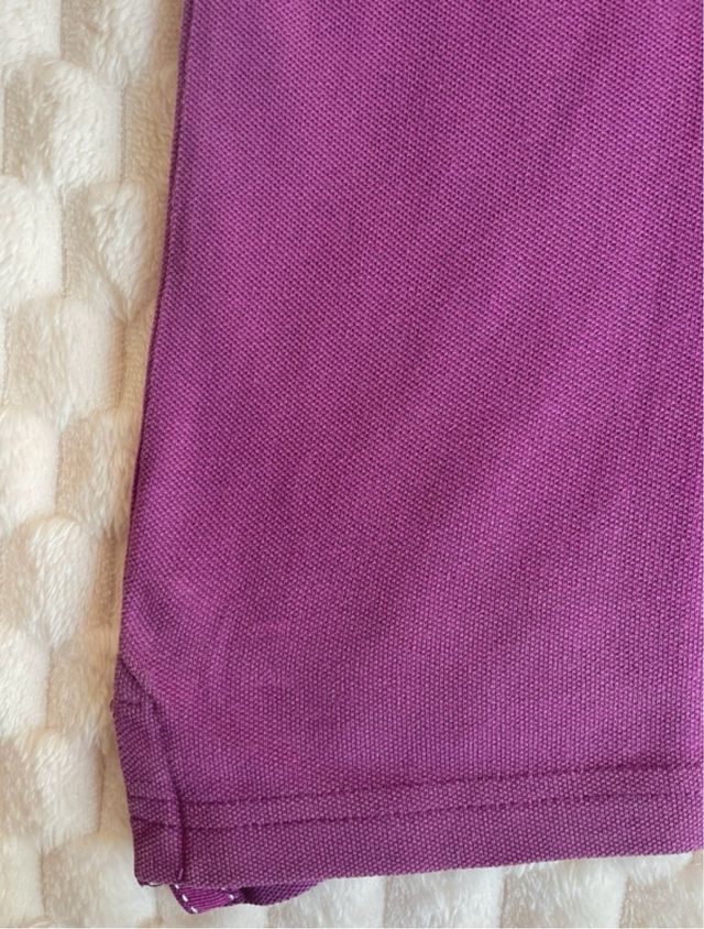 Polo morado de manga corta - Talla M