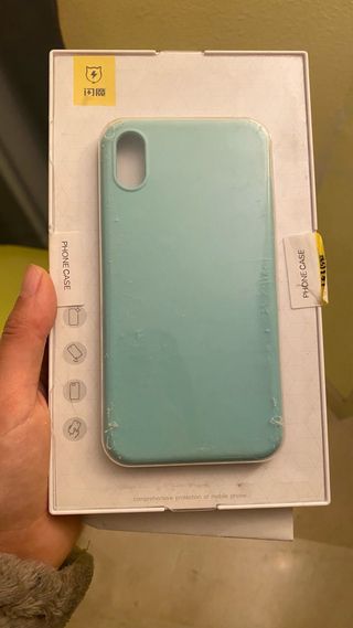 Custodia per iPhone X + pellicola protettiva