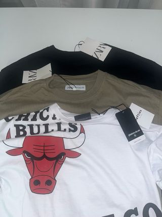 Camiseta Zara Chicago Bulls manga larga Talla M