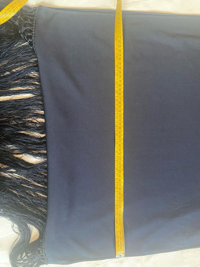 Sciarpa vintage anni '80 con frange