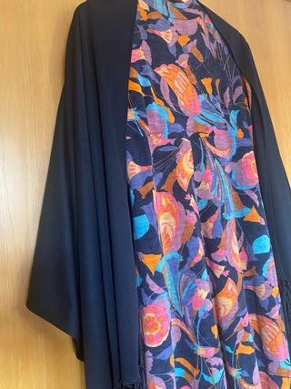 Sciarpa vintage anni '80 con frange