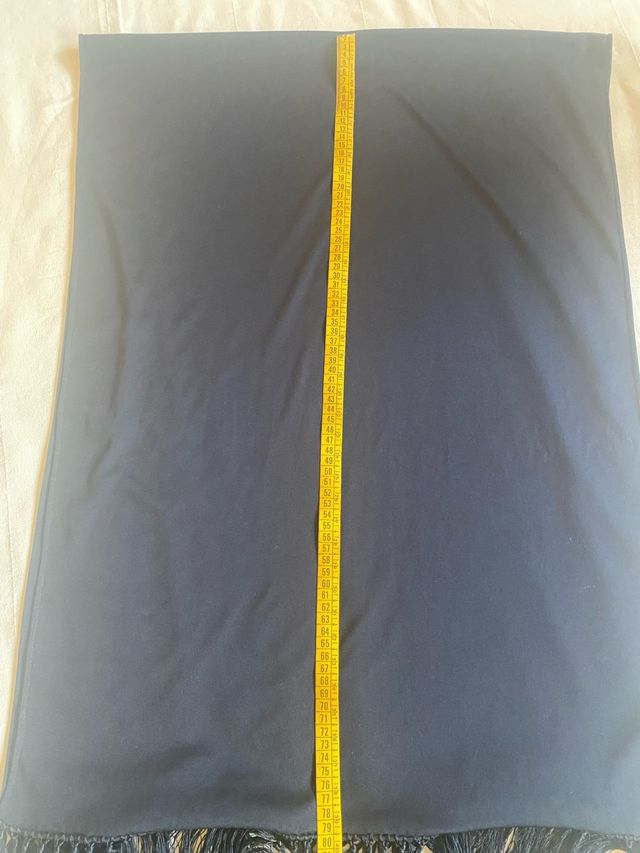 Sciarpa vintage anni '80 con frange