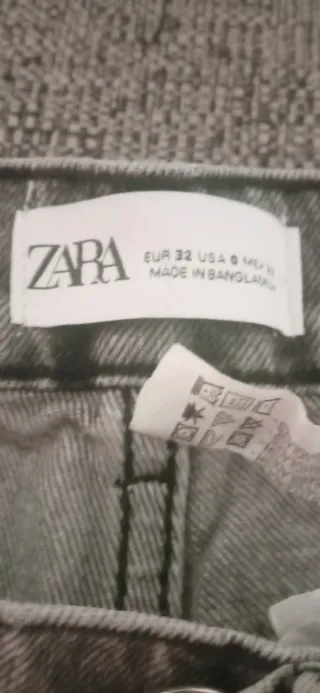 Zara Vaqueros Gris Talla 32