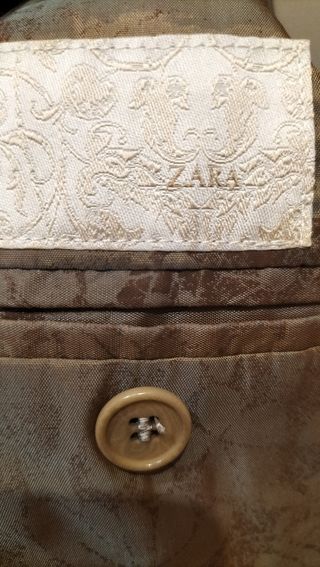 Traje de caballero beige talla 48