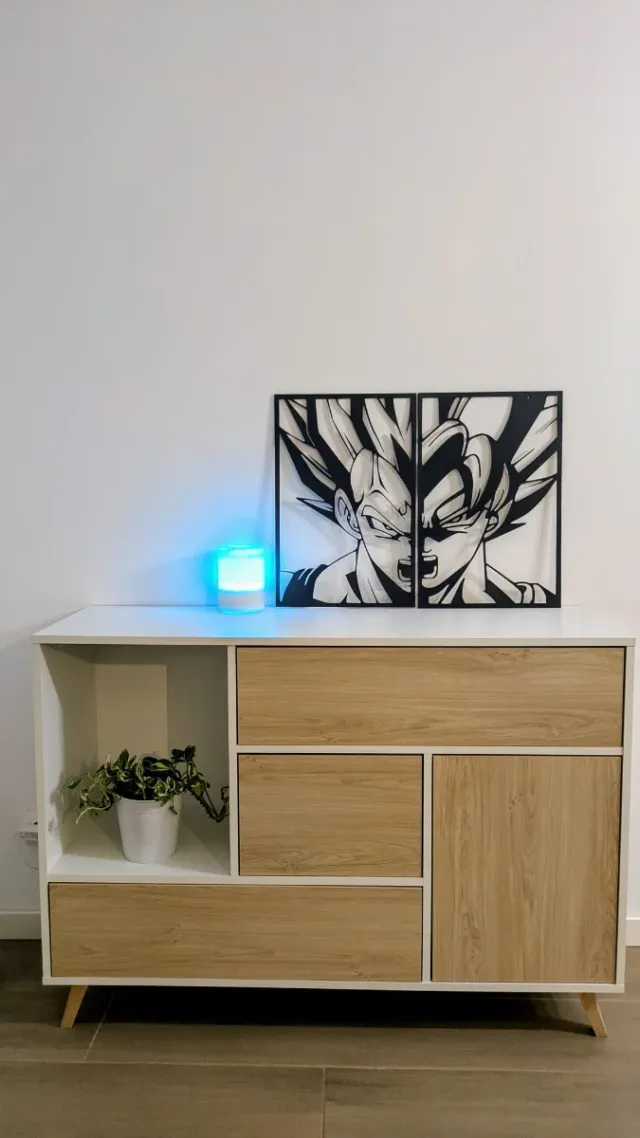 Conjunto Cuadros Decorativo Goku Bola de Dragón