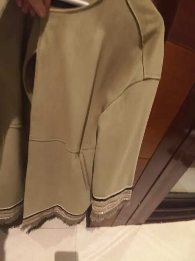 Blazer Zara verde caqui