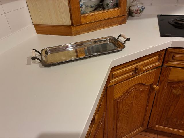 Bandeja Zara Home Plateada 49x18.5