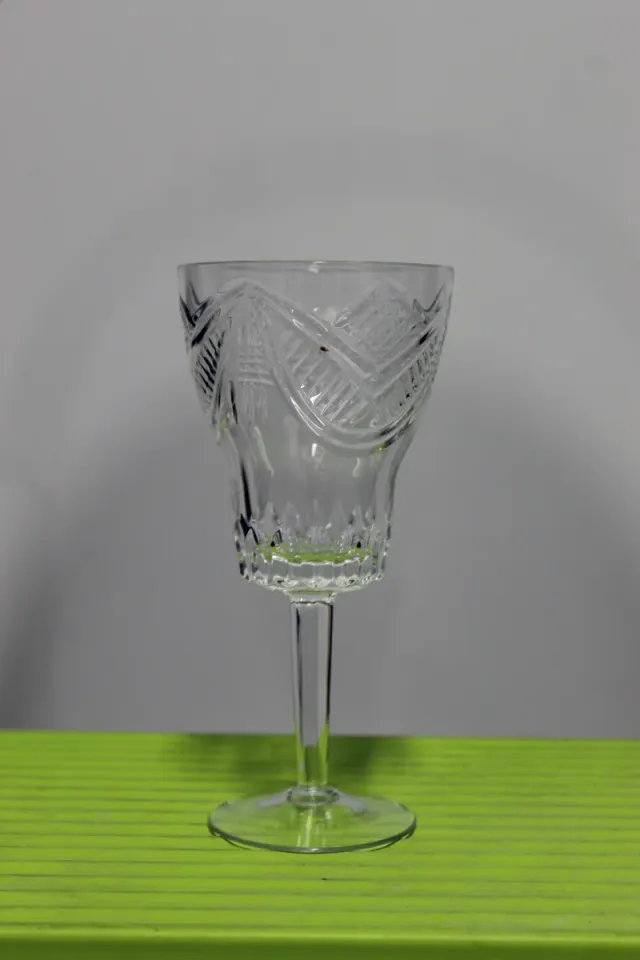 Set de 6 Copas de cristal tallado