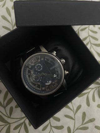 Reloj Police Hombre Plata y Negro