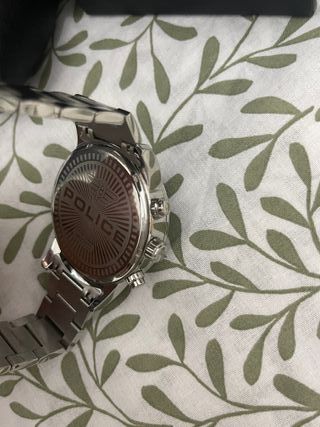 Reloj Police Hombre Plata y Negro
