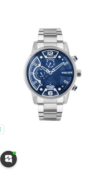 Reloj Police Hombre Plata y Negro
