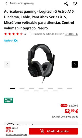 Cascos Gaming Astro A10 Xbox Nuevos