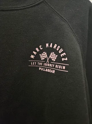 Sudadera Marc Márquez Pull&Bear Negra Talla S