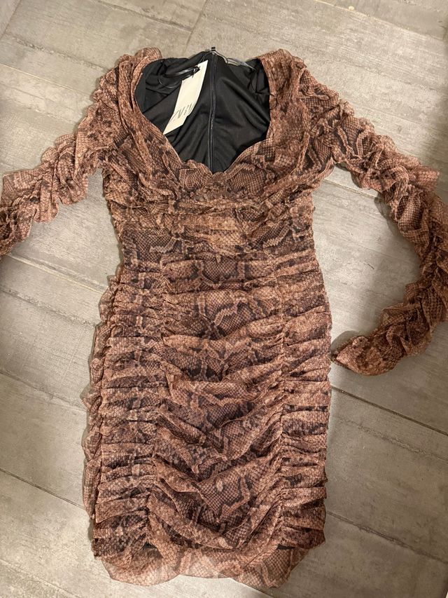 Vestido Zara Talla S Animal Print