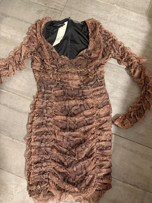 Vestido Zara Talla S Animal Print