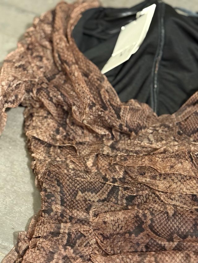 Vestido Zara Talla S Animal Print