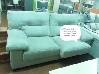 Sofá 2 plazas extensible 