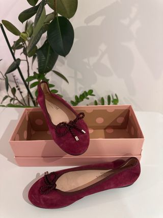 Manoletinas Burdeos Ante