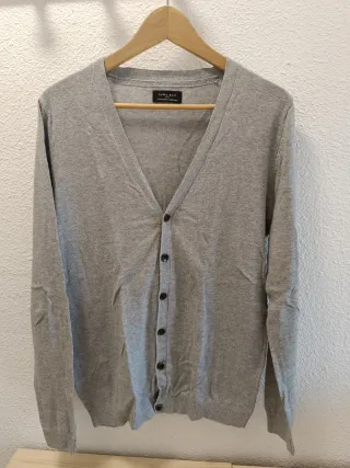 Cárdigan Zara Gris Hombre