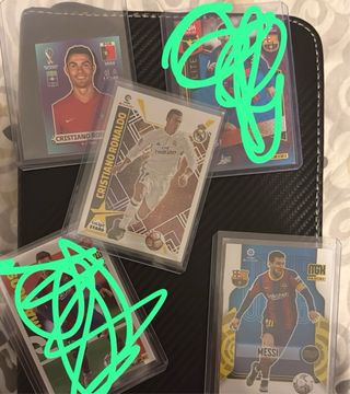 Cromos Messi y Cristiano Ronaldo