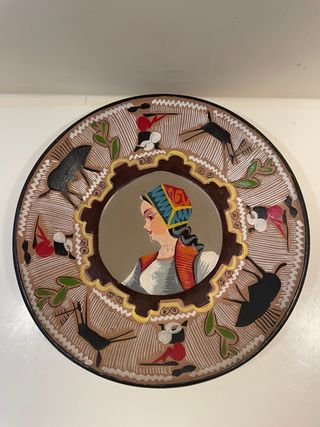 Piatto  Sardo Vintage ceramica Loi Dorgali