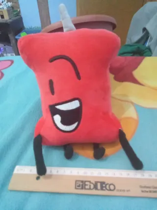 Peluche Pin BFDI TPOT morbido divertente