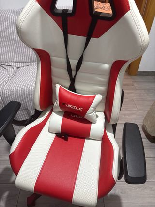 Silla Gamer PURPLE Roja y Blanca