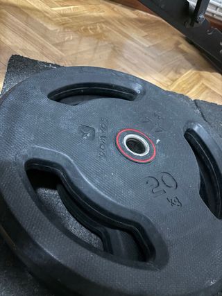 Banco, Rack, Barras y Discos Gym