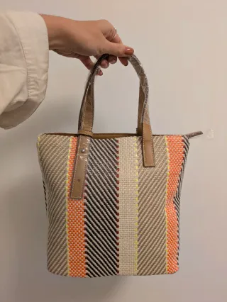 Bolso Paco Martínez rayas multicolor
