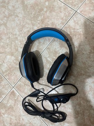 Cascos Gaming Azules y Negros