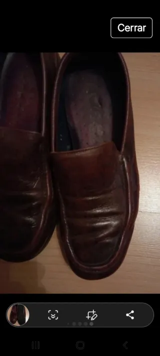 Zapatos marrones de piel