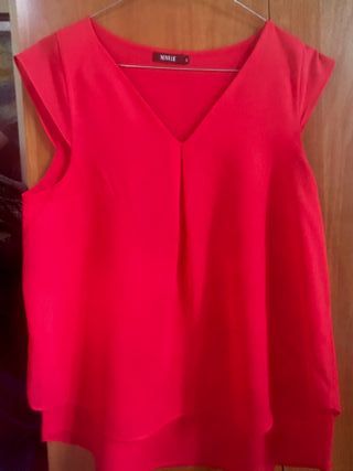 NUNA LIE Maglia Donna Rossa Taglia S