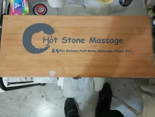 Calentador de piedras de basalto más set