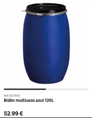 Bidón multiusos azul 120L