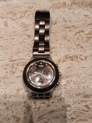 Reloj Swatch Cobrizo-Plateado Original