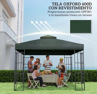 Tendalino di ricambio per gazebo verde